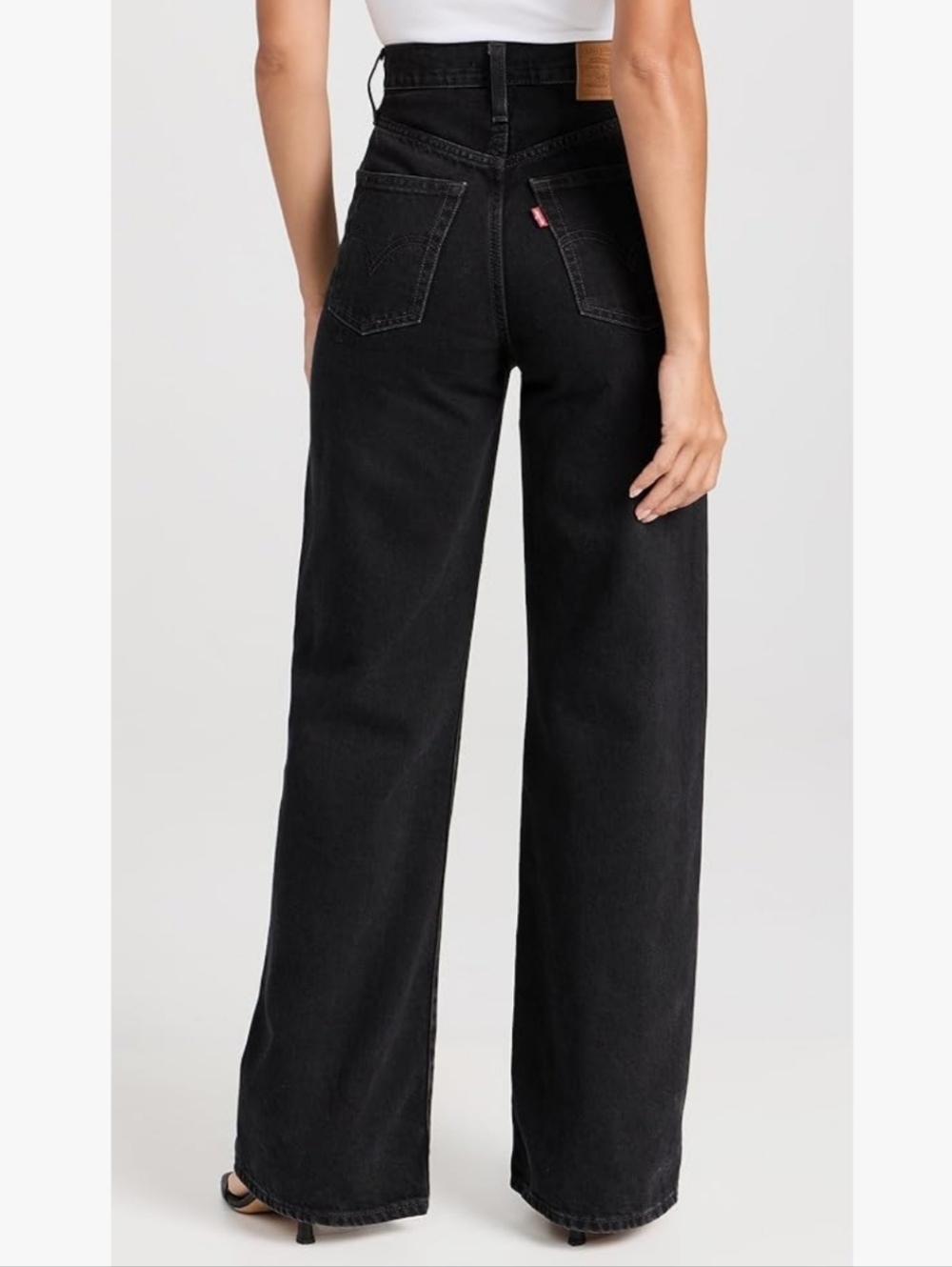 Levi's Black High-Rise Wide Leg Jeans - Picture 2 of 7